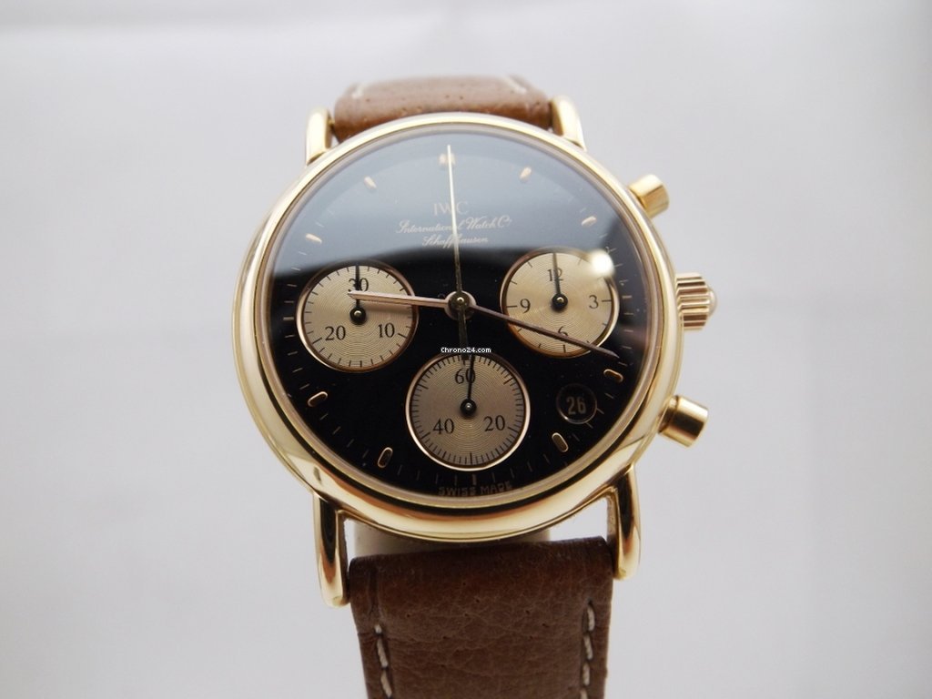 IWC Portofino Chronograph Quartz Rose gold IW3730 Replica 7