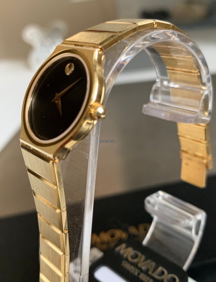 IMG_9081 Movado Museum Womens watch Quartz Yellow gold ref.Saphire n C80 - 40-40-884 RGlox - LTD ref. n 254 Replica 7