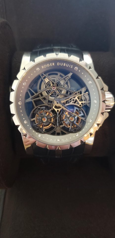 IMG_9081 Roger Dubuis Excalibur Mens watch Unisex Manual winding Platinum RDDBEX0269 Replica 7