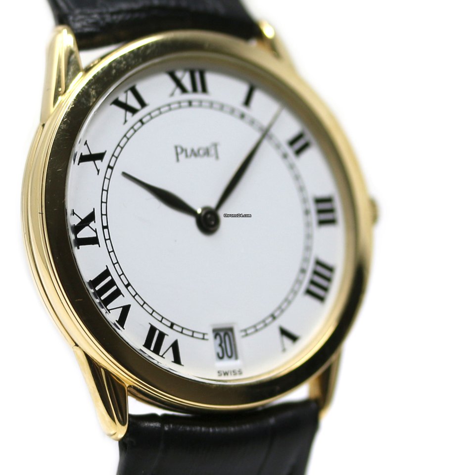 IMG_9081 Piaget Mens watch Unisex Quartz Yellow gold 15073 Replica 7