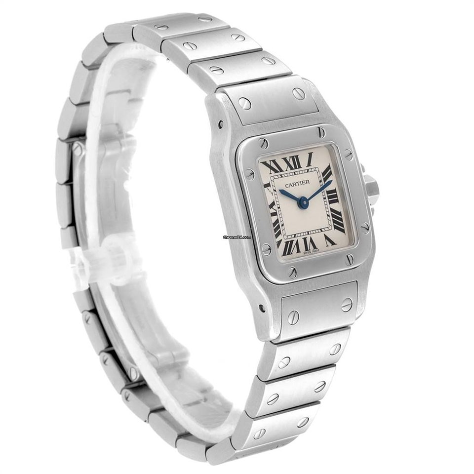 Cartier Santos Galbee Womens watch Quartz Steel W20056D6 Replica 7