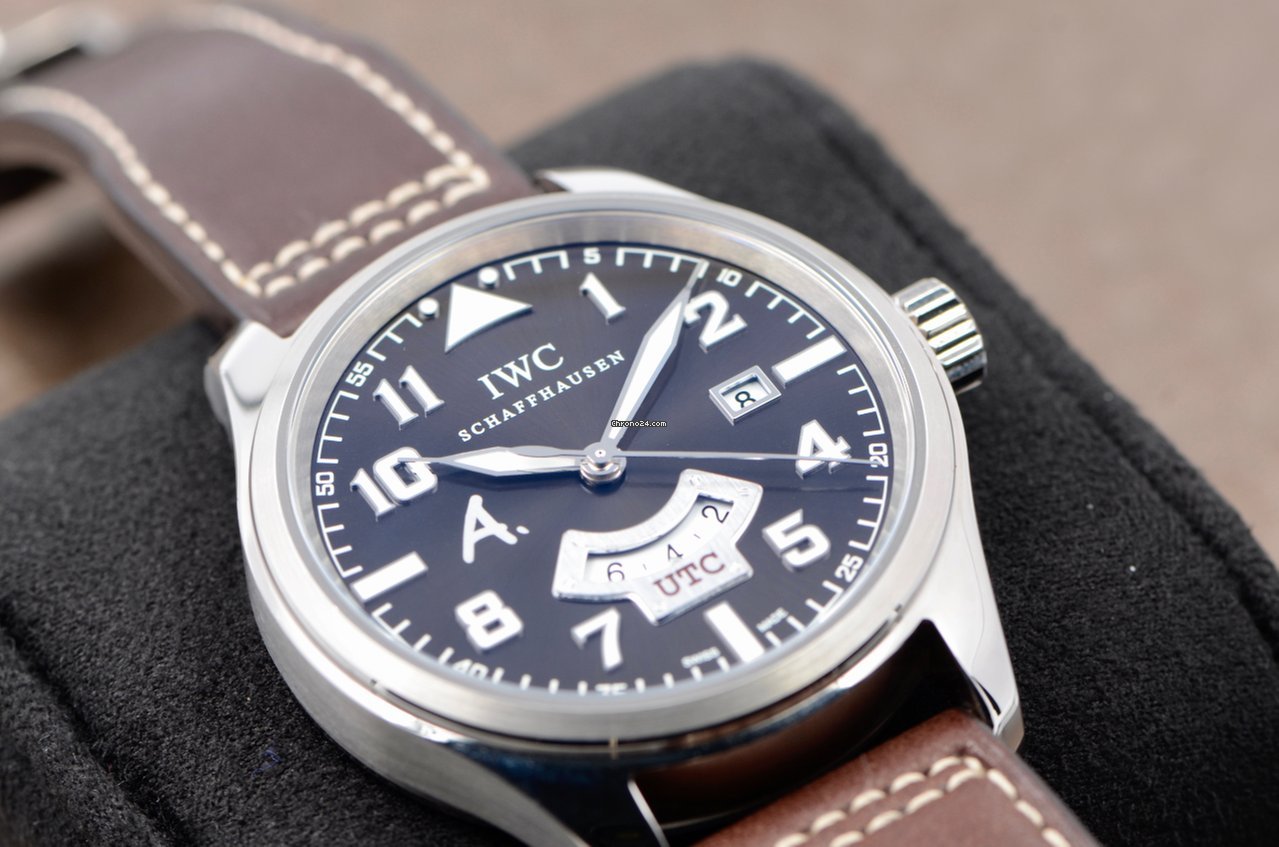 IMG_9081 IWC Pilot Mens watch Unisex Automatic White gold IW326102 Replica 7