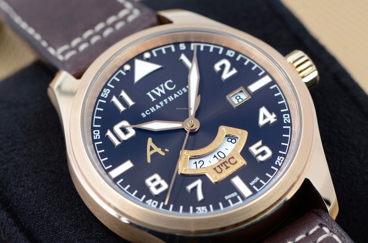 IMG_9081 IWC Pilot Mens watch Unisex Automatic Rose gold IW326103 Replica 7