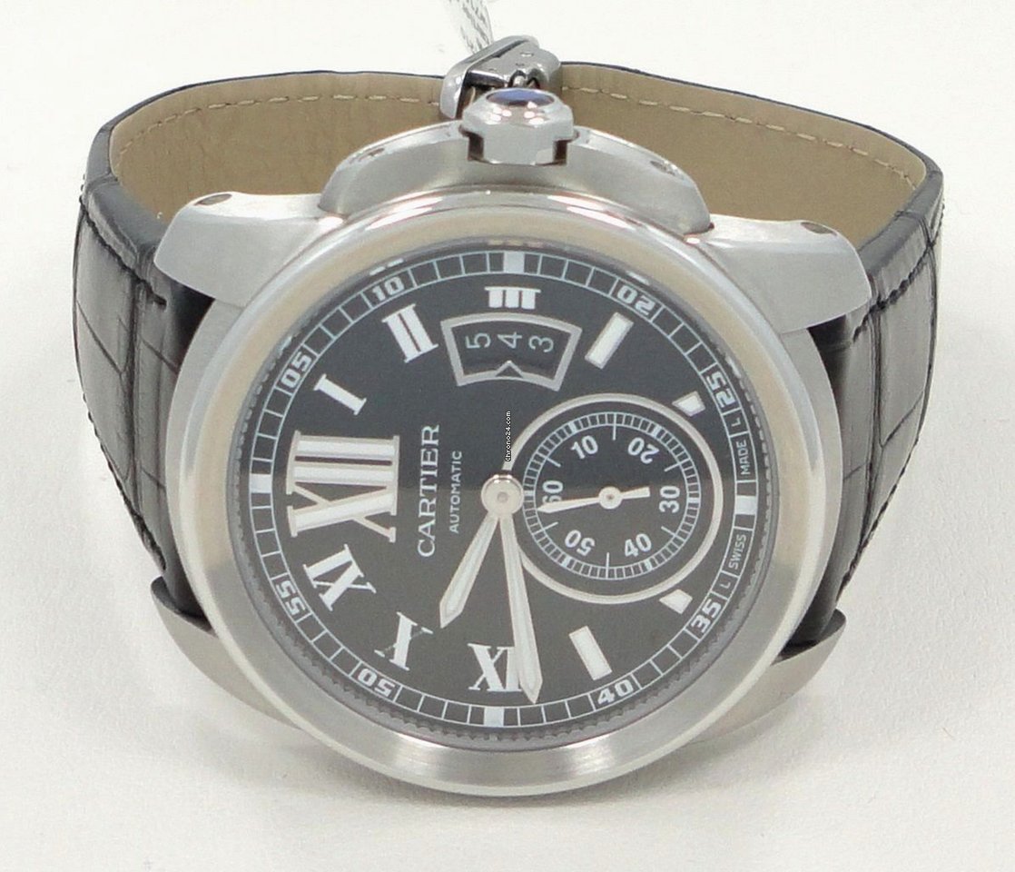 IMG_9081 Cartier Calibre de Cartier Mens watch Unisex Automatic Steel W7100014 Replica 8