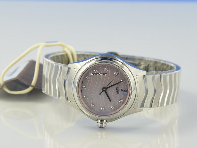 IMG_9081 Ebel Wave Womens watch Quartz Steel 1216268 Replica 8