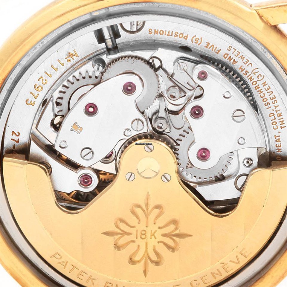 IMG_9081 Patek Philippe Calatrava Mens watch Unisex Automatic Yellow gold 3435 Replica 8