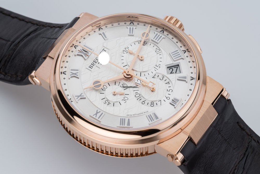 Breguet Marine Mens watch Unisex Automatic Rose gold 5527BR 12 9WV Replica 8
