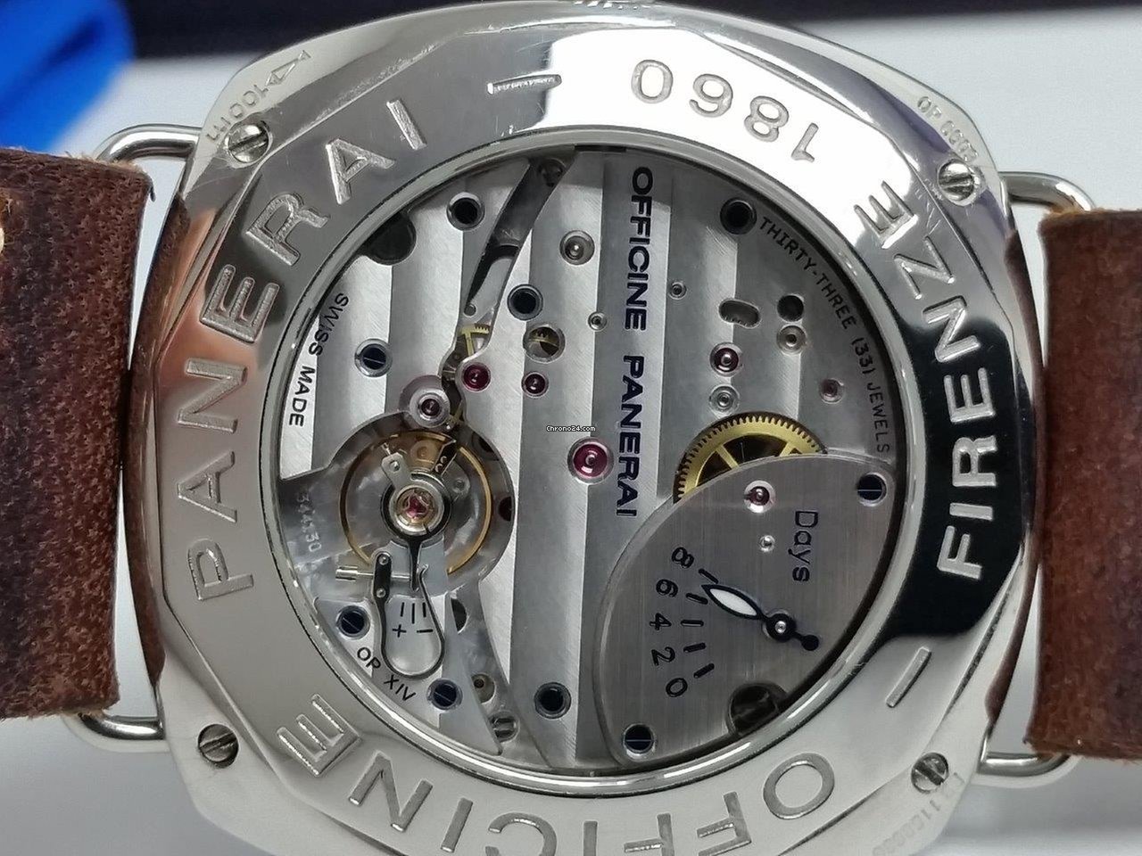 Panerai Radiomir 8 Days Mens watch Unisex Manual winding Steel PAM 00190 Replica 8