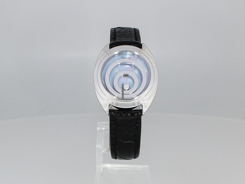 IMG_9081 Chopard Happy Spirit Womens watch Quartz White gold 207060-1001 Replica 8