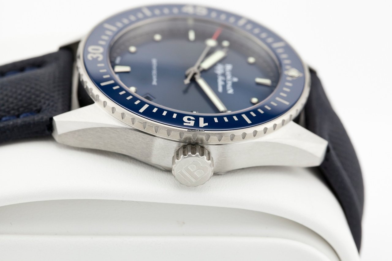 IMG_9081 Blancpain Fifty Fathoms Bathyscaphe Mens watch Unisex Automatic Steel 5100-1140-O52A Replica 8