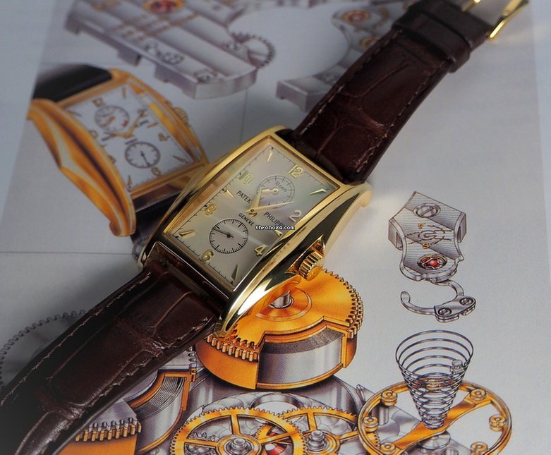 IMG_9081 Patek Philippe Gondolo Mens watch Unisex Manual winding Yellow gold 5100 J-001 Replica 8
