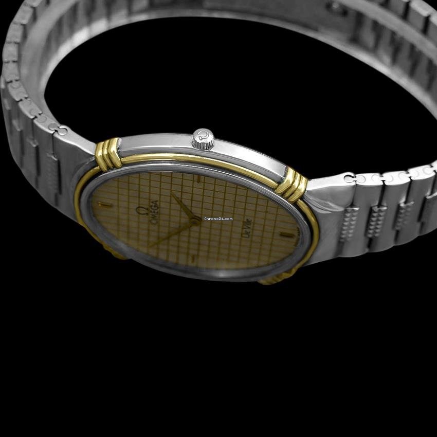 Omega De Ville Mens watch Unisex Quartz Gold Steel AB 2 Replica 8