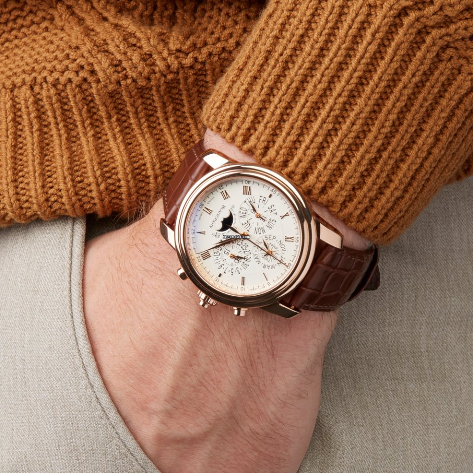 Blancpain Le Brassus Mens watch Unisex Automatic Rose gold 4286P-3642-55B Replica 8