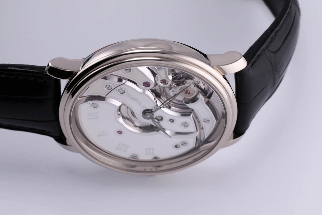 IMG_9081 Blancpain Villeret Mens watch Unisex Manual winding White gold 6616-1527-55B Replica 8