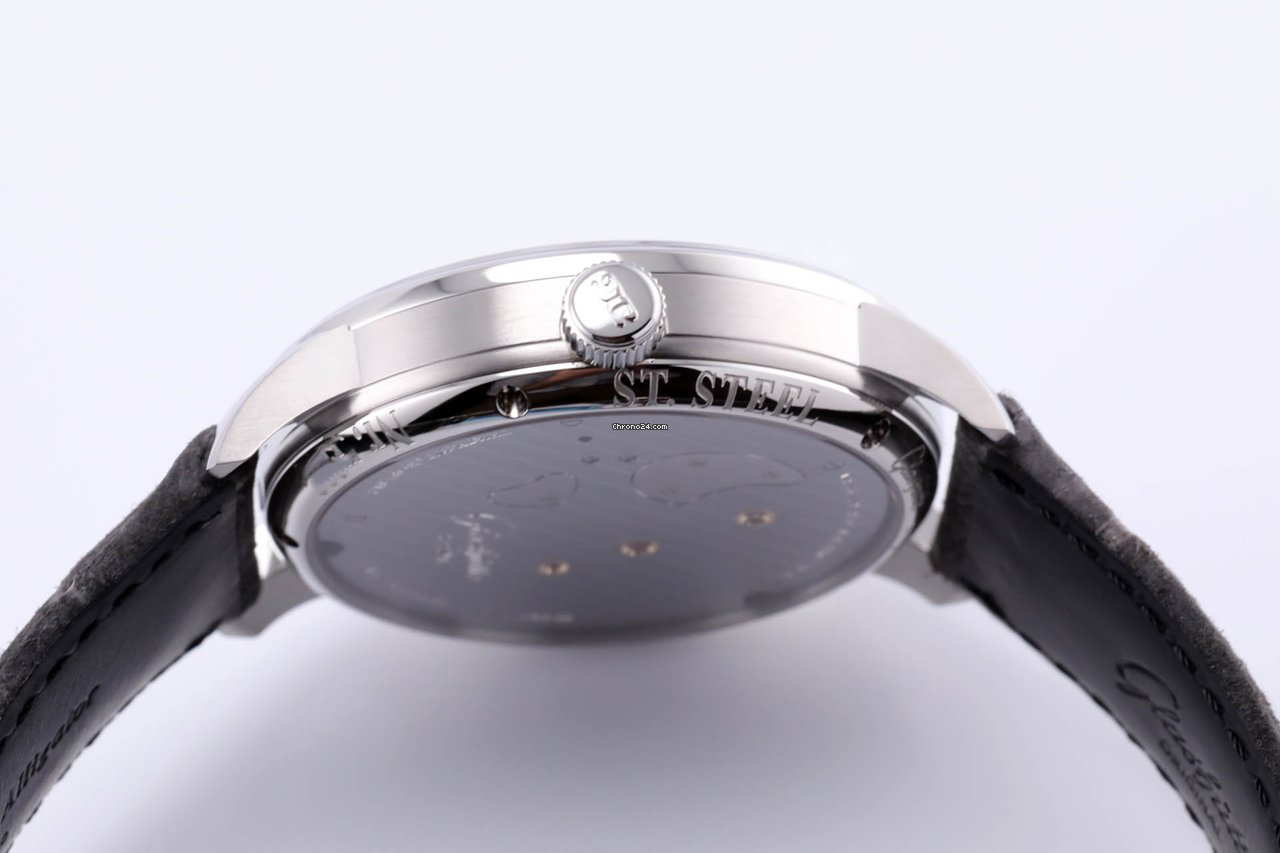 IMG_9081 Glashutte Original PanoInverse Mens watch Unisex Manual winding Steel 1-66-06-04-22-05 Replica 8