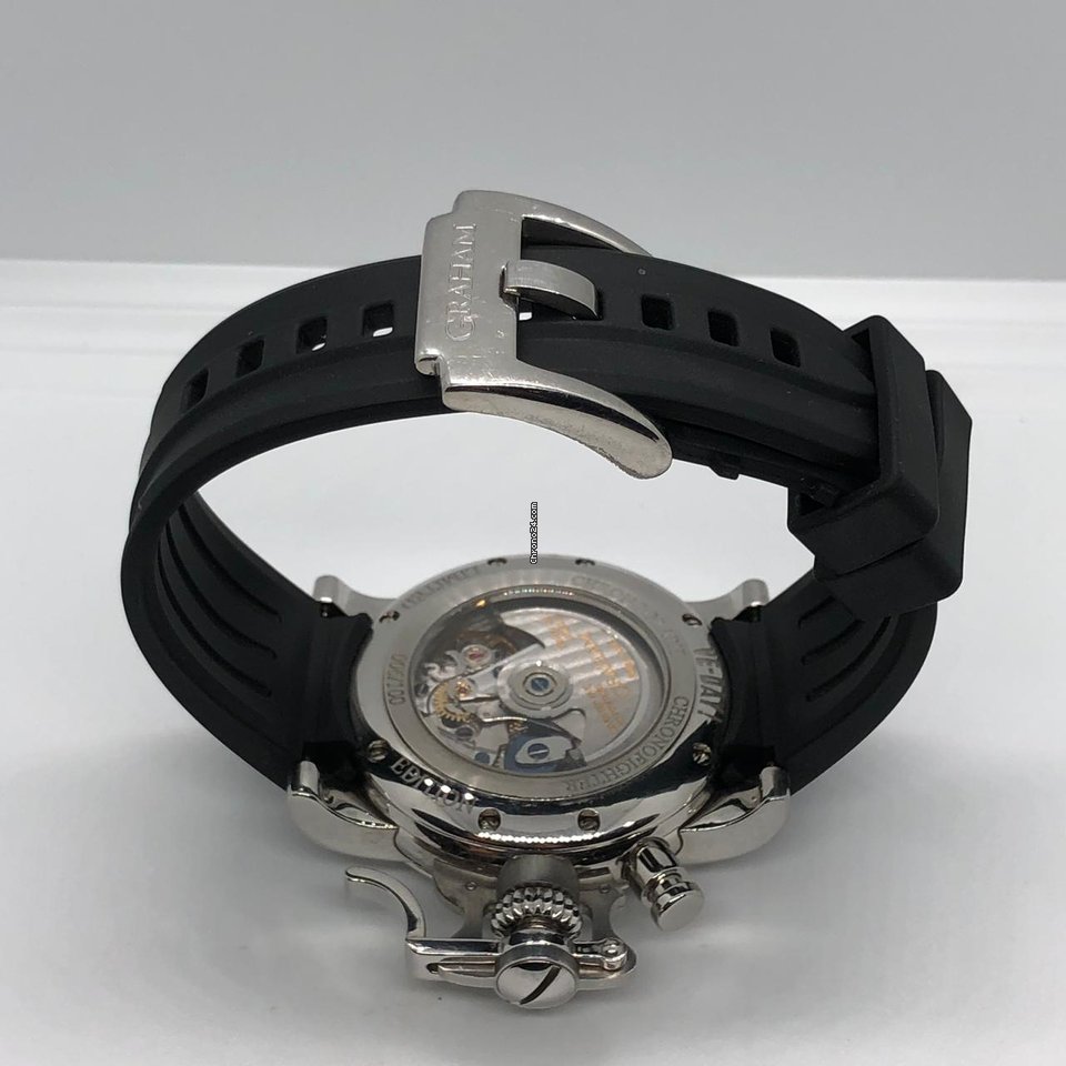 Graham Chronofighter Mens watch Unisex Automatic Steel 2CFBS.S01A.L30B Replica 8