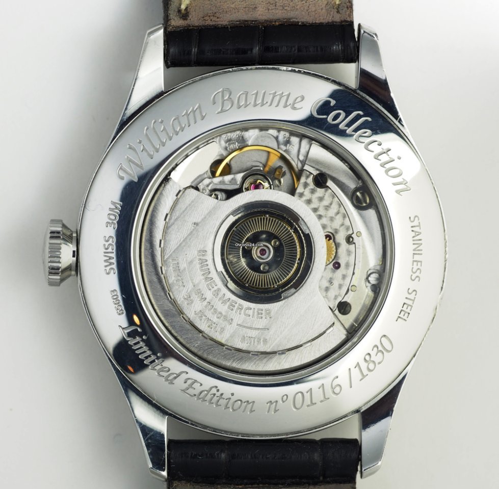 IMG_9081 Baume & Mercier William Baume Mens watch Unisex Automatic Steel M0A08736 Replica 8