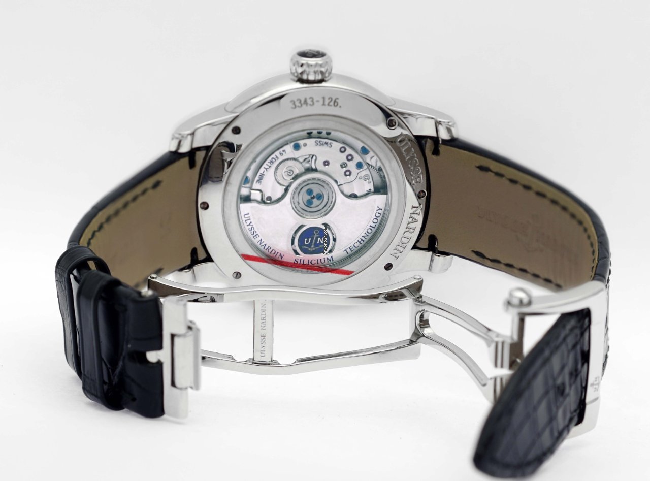 IMG_9081 Ulysse Nardin Dual Time Mens watch Unisex Automatic Steel U3343-126 912 Replica 8