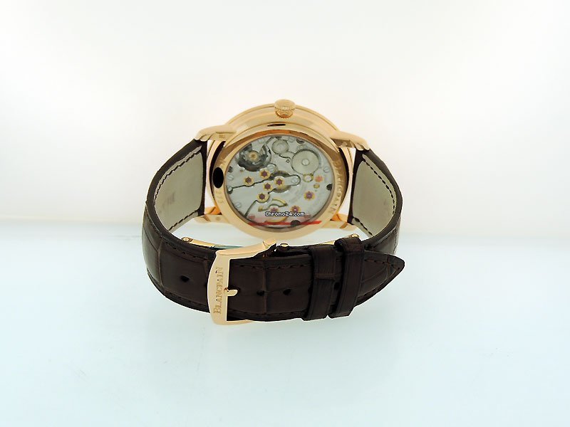IMG_9081 Blancpain Villeret Mens watch Unisex Manual winding Rose gold 6613.3631.55B Replica 8