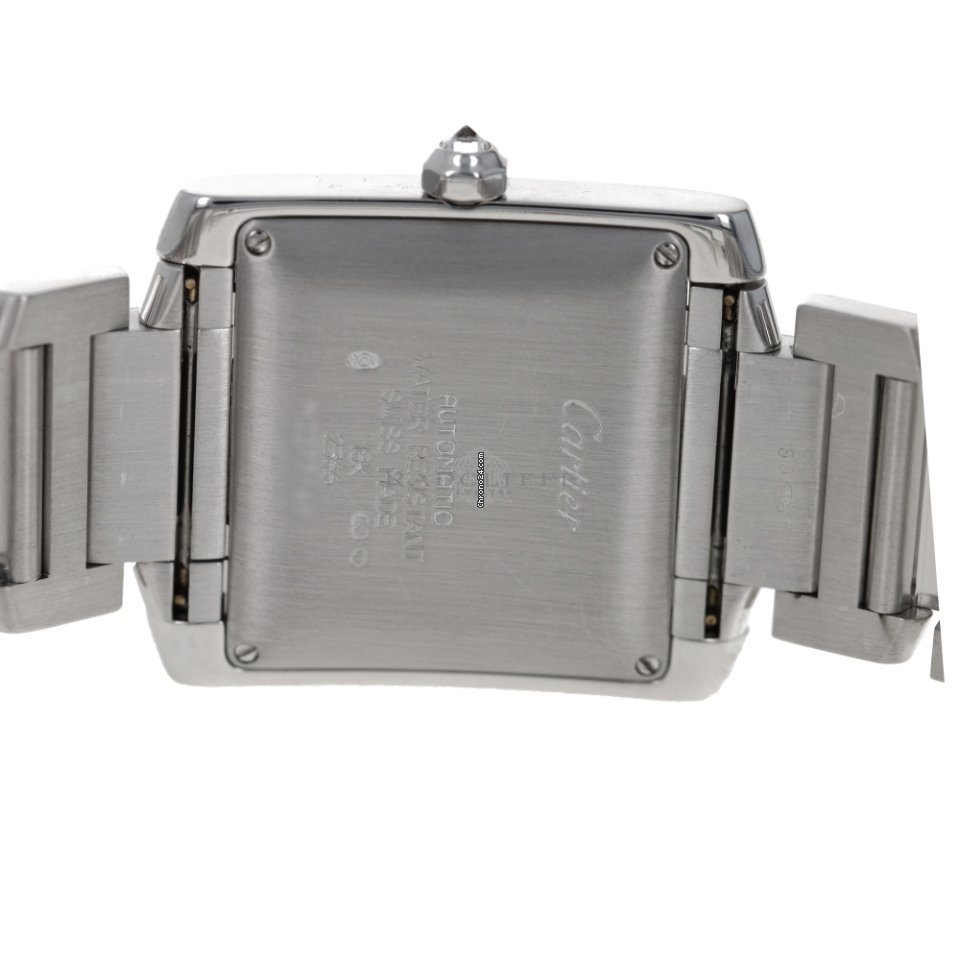 IMG_9081 Cartier Tank Francaise Mens watch Unisex Automatic White gold 2366 Replica 8