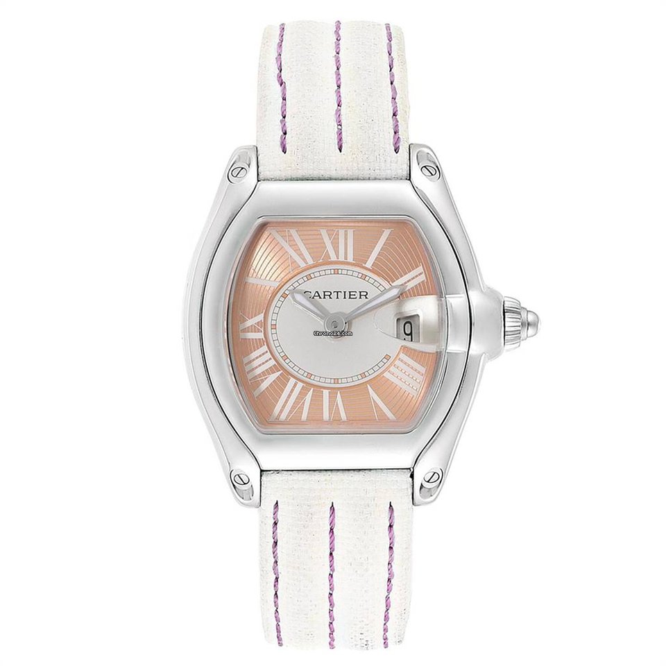 IMG_9081 Cartier Roadster Womens watch Quartz Steel W62054V3 Replica 8