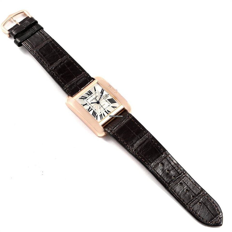 Cartier Tank Anglaise Womens watch Automatic Rose gold W5310005 Replica 8