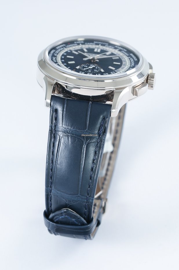 IMG_9081 Patek Philippe World Time Chronograph Mens watch Unisex Automatic White gold 5930G-001 Replica 8