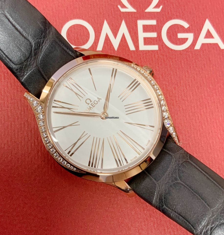 IMG_9081 Omega De Ville Tresor Womens watch Quartz Rose gold 428.58.36.60.02.001 Replica 8