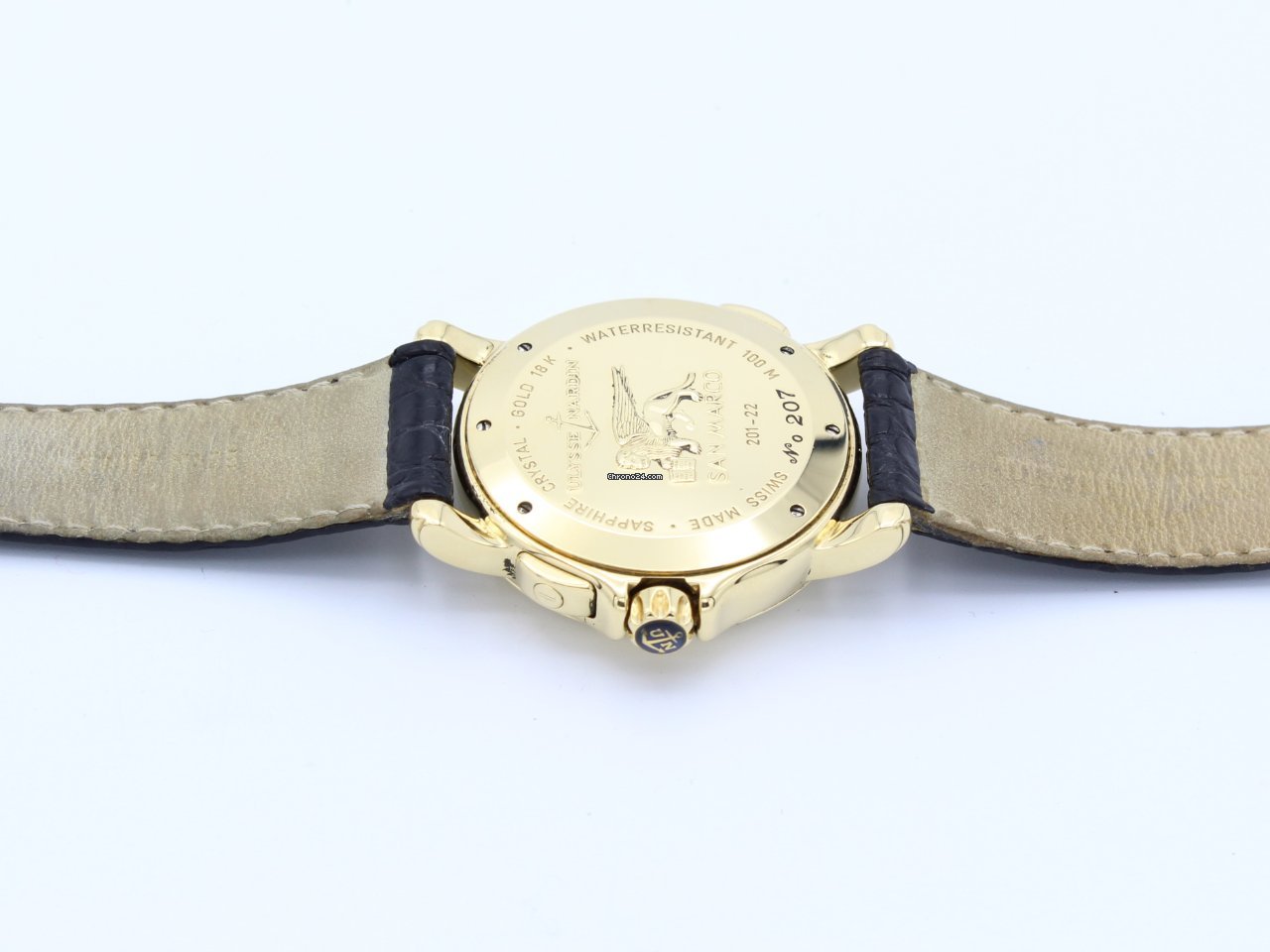 IMG_9081 Ulysse Nardin San Marco Mens watch Unisex Automatic Yellow gold 201-22 Replica 8
