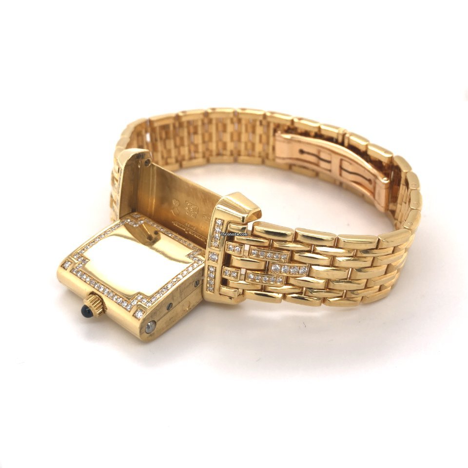 IMG_9081 Jaeger-LeCoultre Reverso Lady Womens watch Manual winding Yellow gold 265.1.86 Replica 8