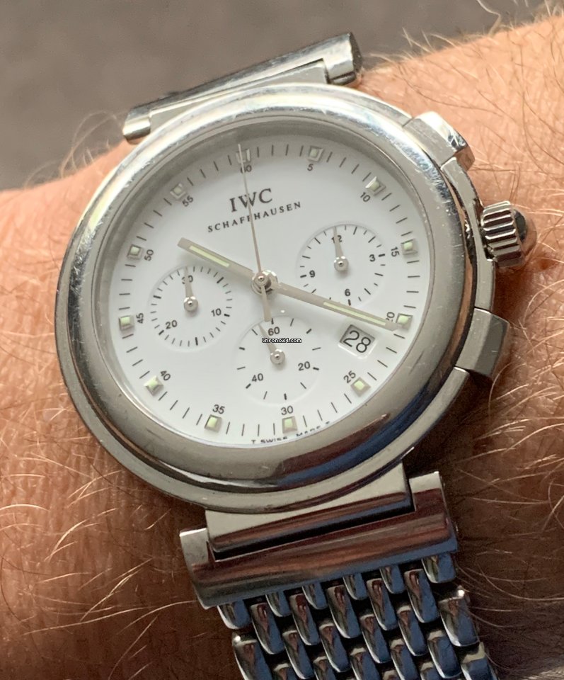 IWC Da Vinci Chronograph Mens watch Unisex Quartz Steel 3728-002 Replica 8