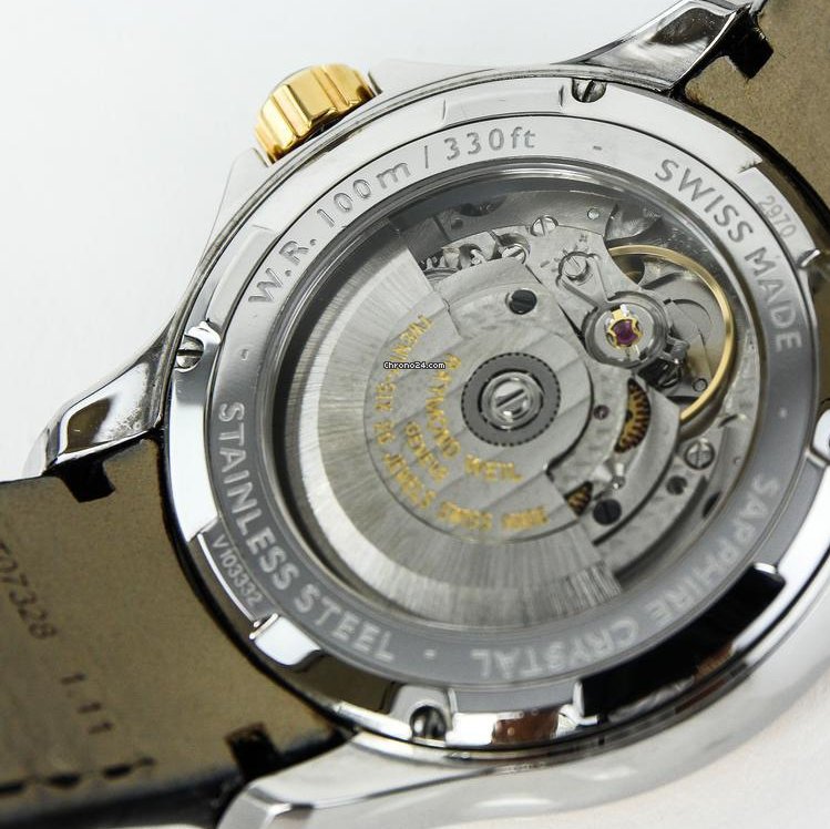 IMG_9081 Raymond Weil Parsifal Mens watch Unisex Automatic Gold Steel 2970 Replica 8