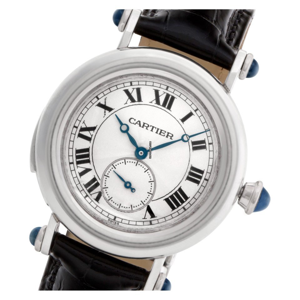IMG_9081 Cartier Diabolo Mens watch Unisex Manual winding Platinum 1462 Replica 8