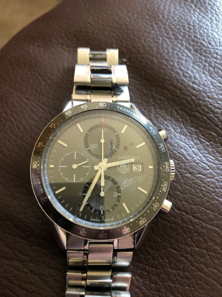 TAG Heuer Carrera Calibre 16 Mens watch Unisex Automatic Steel CV201C.FT6007 Replica 8