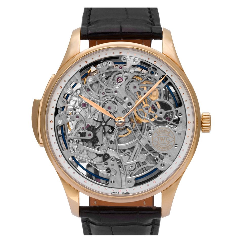 IMG_9081 IWC Portuguese Minute Repeater Mens watch Unisex Manual winding Rose gold IW524101 Replica 8