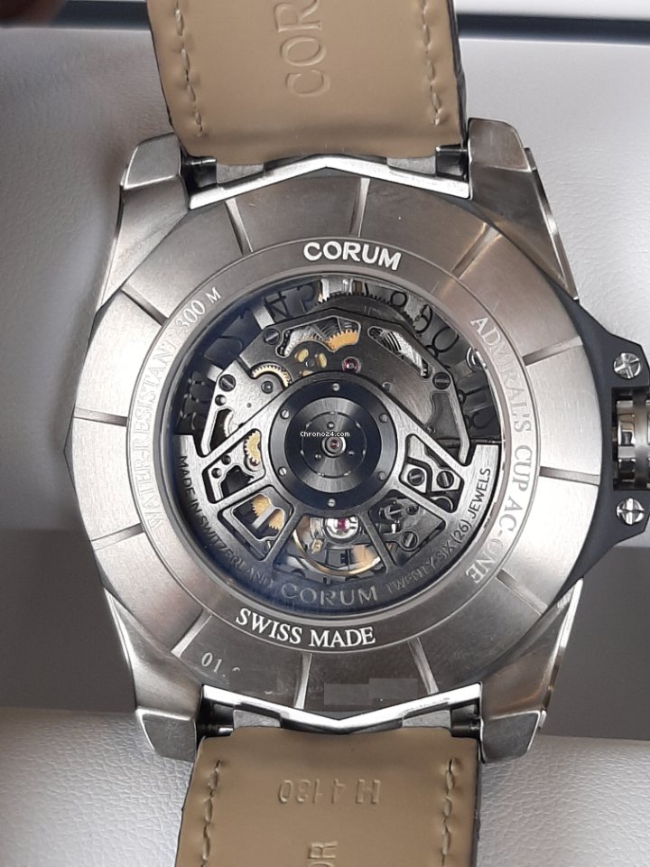 IMG_9081 Corum Admirals Cup AC-One Mens watch Unisex Automatic Titanium 082.401.04 0F01 FH10 Replica 8