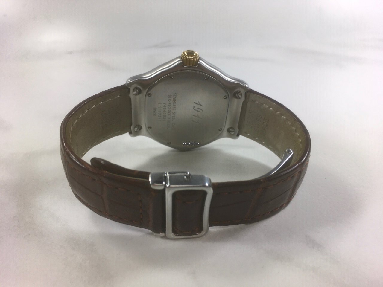 IMG_9081 Ebel 1911 Mens watch Unisex Quartz Gold Steel 1187241 Replica 8