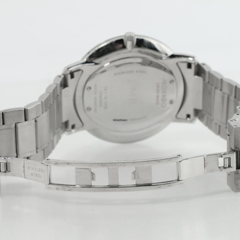 IMG_9081 Movado Mens watch Unisex Quartz Steel 39.1.14.1208 Replica 8