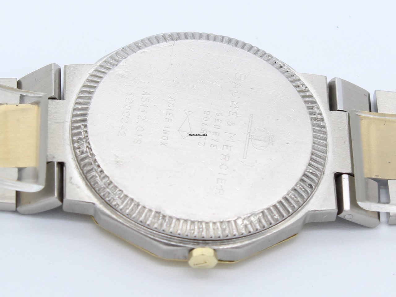 Baume & Mercier Riviera Mens watch Unisex Quartz Gold Steel A51120.018 Replica 8