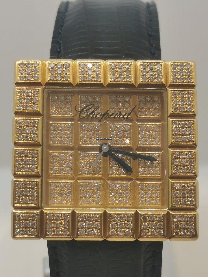 Chopard Ice Cube Mens watch Unisex Quartz Yellow gold 12 7407 Replica 8