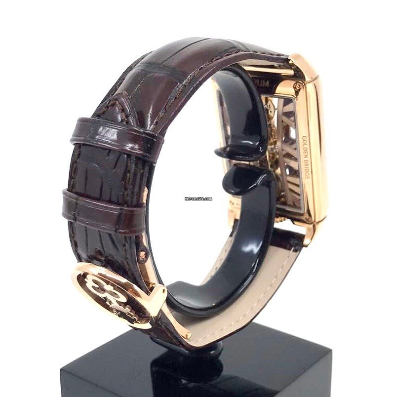 IMG_9081 Corum Golden Bridge Mens watch Unisex Manual winding Rose gold B113 03044 Replica 8