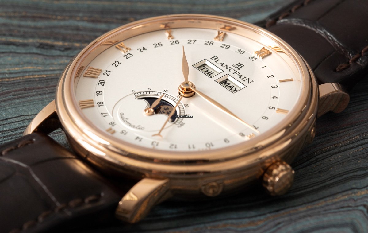 IMG_9081 Blancpain Mens watch Unisex Automatic Rose gold 6263-3642-55B Replica 8