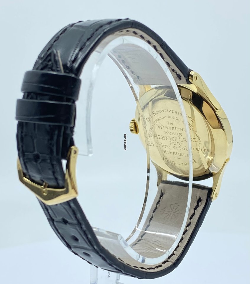 IMG_9081 Patek Philippe Calatrava Mens watch Unisex Manual winding Yellow gold 1516 Replica 8
