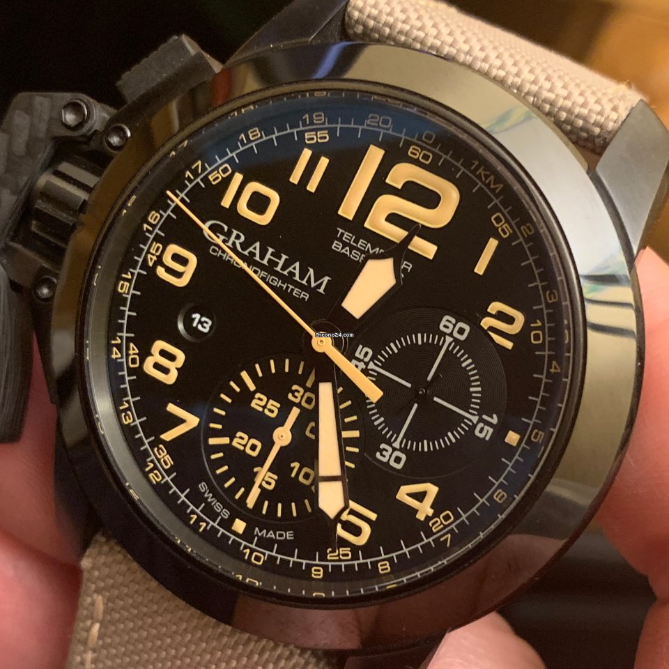 Graham Chronofighter Oversize Mens watch Unisex Automatic Steel 2CCAU.B02A.T13N Replica 8