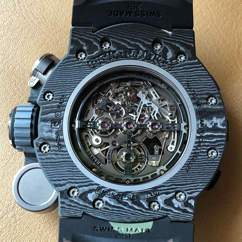 Richard Mille Mens watch Unisex Manual winding Titanium RM 25-01 Replica 8