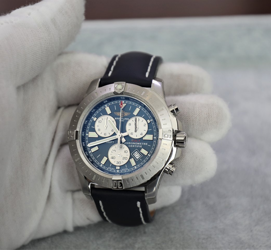 Breitling Colt Chronograph Mens watch Unisex Quartz Steel A73388111C1X1 Replica 8