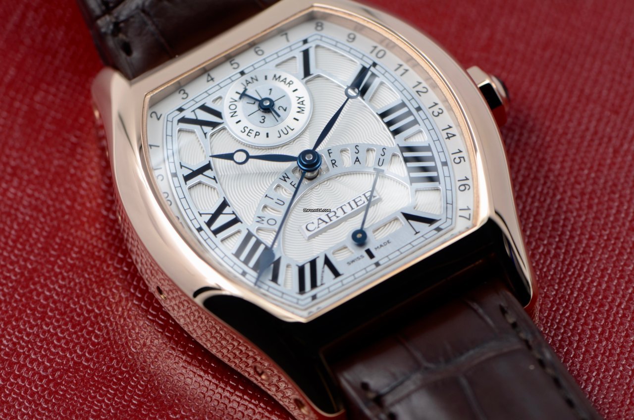 IMG_9081 Cartier Tortue Mens watch Unisex Automatic Rose gold W1580045 Replica 8