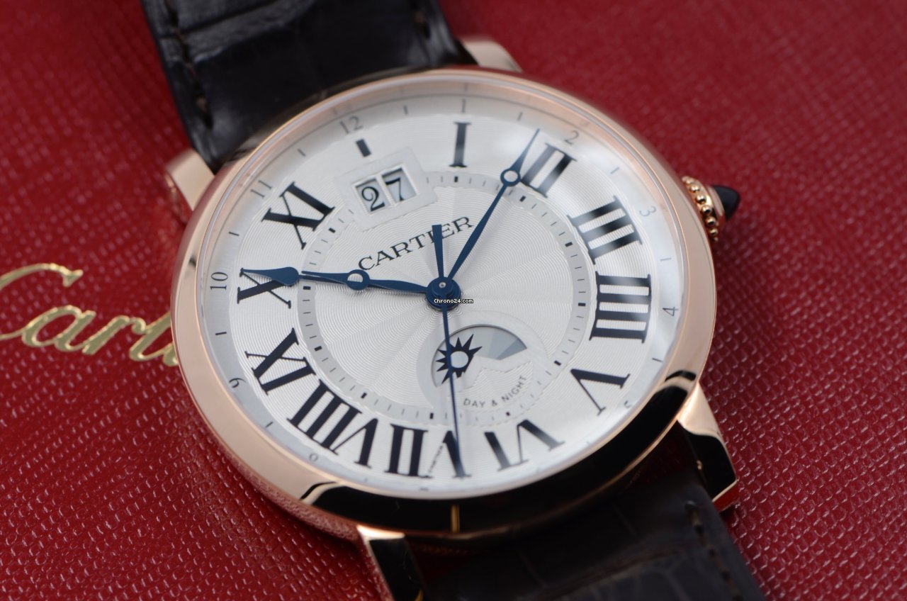 IMG_9081 Cartier Rotonde de Cartier Mens watch Unisex Automatic Rose gold W1556220 Replica 8