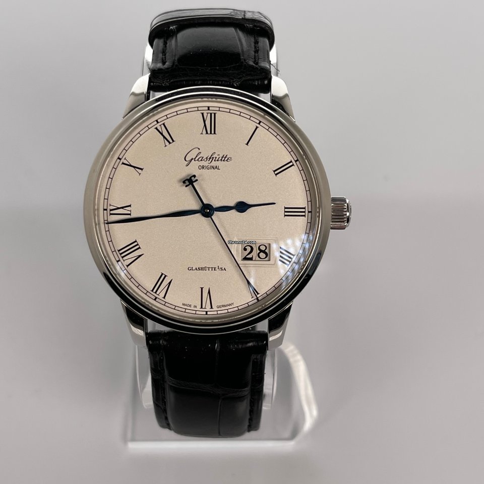 IMG_9081 Glashutte Original Senator Panorama Date Mens watch Unisex Automatic Steel 100-03-32-42-04 Replica 8