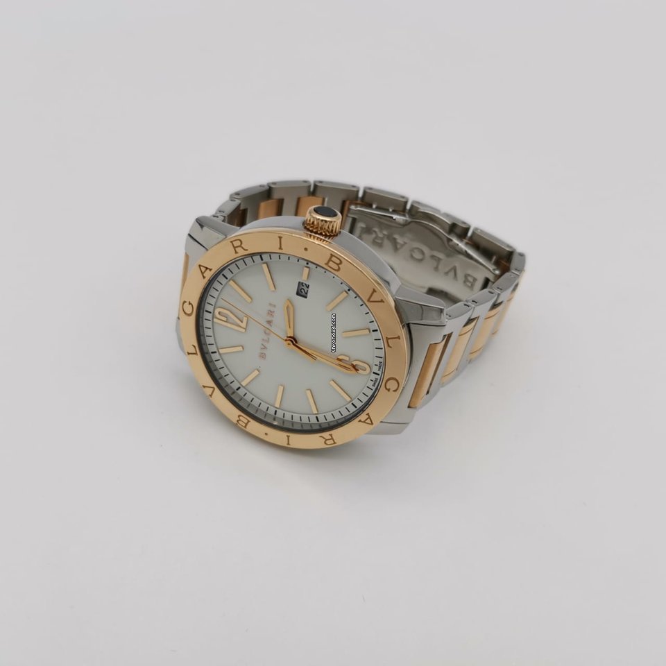 IMG_9081 Bulgari Bulgari Mens watch Unisex Automatic Gold Steel BB41SPG Replica 8